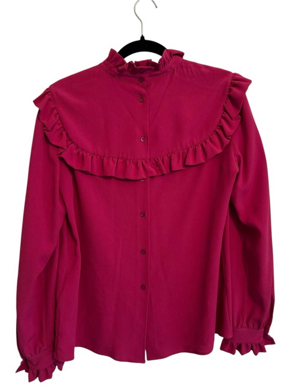 Missoni Ruffled High Neck Blouse Size 44 - Picture 2 of 4